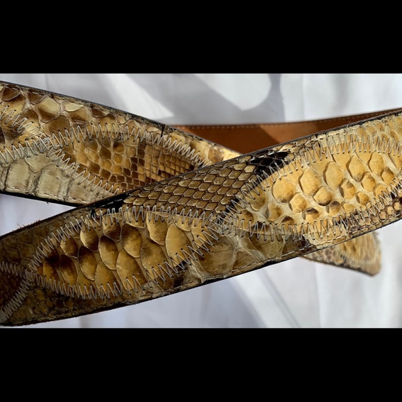 Python leather belt - Picture 7 of 16